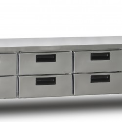Dampak Cihaz Altı 6 Çekmeceli Buzdolabı 200x70x60 22CBS0S/70.6C