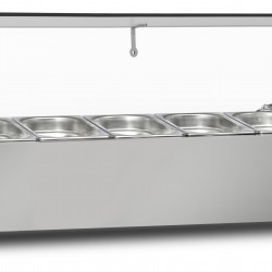Dampak Soğutmalı Set Üstü Saladbar 7 Küvetli 150x35x40 cm 22SBS07-15
