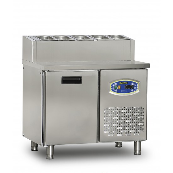Dampak 1 Kapılı Pizza Hazırlık Dolabı 100x70x109 22TBF1S-PA70