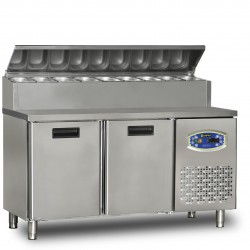 Dampak 2 Kapılı Pizza Hazırlık Buzdolabı 150x70x133 22TBF2S-PY70