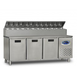 Dampak 3 Kapılı Pizza Hazırlık Dolabı 22TBF3S-PA70 200x70x109