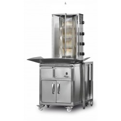 Pimak 5 Radyanlı Arabalı Döner Makinası Gazlı