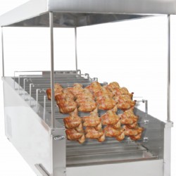 Pimak KM012 Yatay Tip Kömürlü Piliç Çevirme Makinesi, 40 Piliç Kapasiteli
