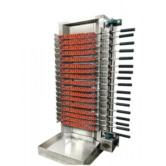Pimak M077-4AK Gazlı Döner Kebap Makinası 14 Şiş