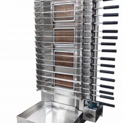 Pimak M077-4AK Gazlı Döner Kebap Makinası 14 Şiş
