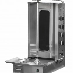 Pimak 4 Radyanlı Alttan Motorlu Camlı Döner Makinası Elektrikli