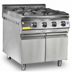 Pimak OC6-90SMX-4D 4 Gözlü Ocak Alt Dolaplı LPG ve Ce Belgeli 80x90cm