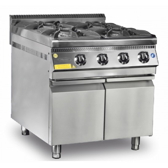Pimak OC6-90SMX-4D 4 Gözlü Ocak Alt Dolaplı LPG ve Ce Belgeli 80x90cm