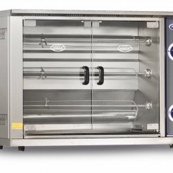 Pimak PI1-M003-DG Tek Vitrinli Piliç Çevirme Makinesi 12 Kapasiteli Gazlı