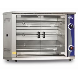 Pimak PI1-M003-DG Tek Vitrinli Piliç Çevirme Makinesi 12 Kapasiteli Gazlı