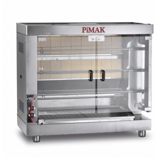 Pimak PI5-M004-K Piliç Çevirme Makinesi Set Üstü Kollu Model Gazlı 15 Piliç Kapasiteli