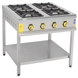 4LÜ TABAN RAFLI OCAK GAZLI/LPG 80x80x85