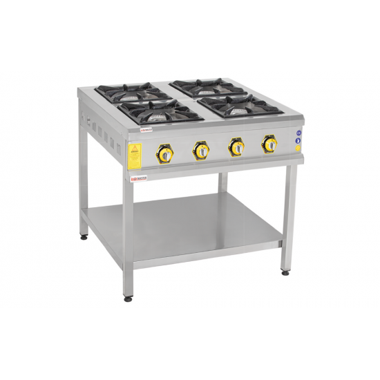 4LÜ TABAN RAFLI OCAK GAZLI/LPG 80x80x85