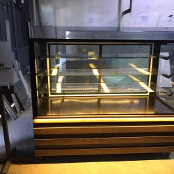 KURU PASTA DOLABI 200CM DÜZ CAM AHŞAP BAMBU ŞERİT  DEKOR| BASESA.COM.TR	