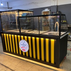 PİLAV TEZGAHI & KÖPÜKLÜ  AYRAN MAKİNESİ - SET AHŞAP DEKOR| BASESA.COM.TR