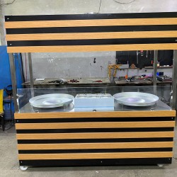 TANTUNİ TEZGAHI 190CM ÇİFT GÖZLÜ & DAVLUMBAZLI AHŞAP  MODEL  | BASESA.COM.TR	