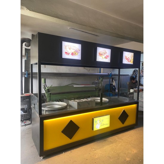 TANTUNİ TEZGAHI 250CM ÇİFT GÖZLÜ & DAVLUMBAZLI ÖZEL ÖLÇÜ AHŞAP MODEL | BASESA.COM.TR