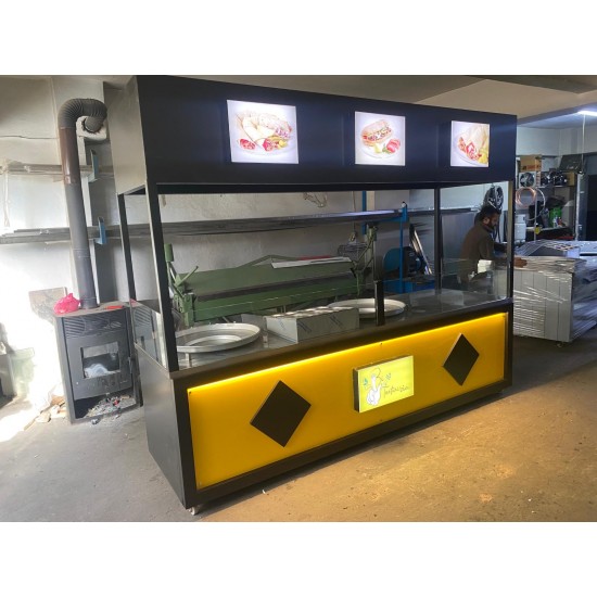 TANTUNİ TEZGAHI 250CM ÇİFT GÖZLÜ & DAVLUMBAZLI ÖZEL ÖLÇÜ AHŞAP MODEL | BASESA.COM.TR