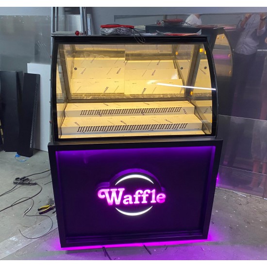 WAFFLE KUMPİR DOLABI 100CM BOMBE CAM MODEL | BASESA.COM.TR