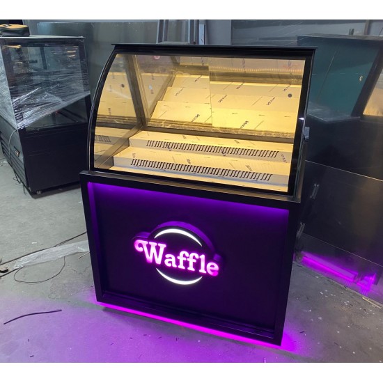 WAFFLE KUMPİR DOLABI 100CM BOMBE CAM MODEL | BASESA.COM.TR