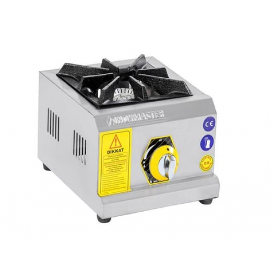 İnoxmaster Tekli Ocak Mini Set Üstü  Gaz ve Lpg Ce Belgeli 29X30X16 İMR-MNOG-1